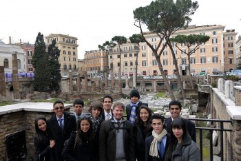 James & Students in Rome