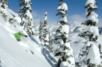 Wendy Fisher skiing big powder Crested Butte